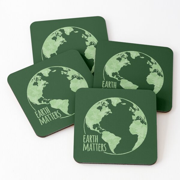 Item preview, Earth Matters - Earth Day - Grunge Green Outline - Green BG 01 designed and sold by serenaking.