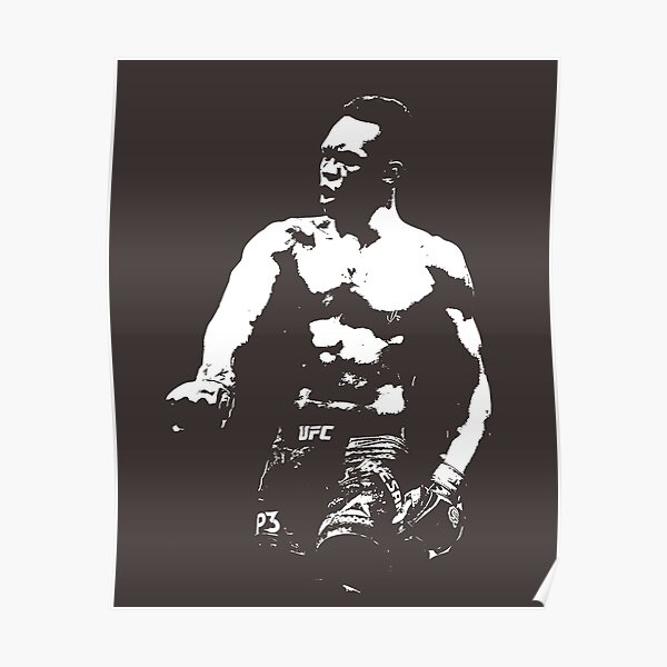 Israel Adesanya Poster By Fabzzfr Redbubble