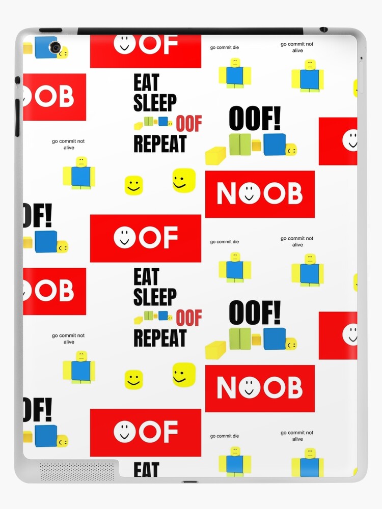 Roblox Oof Noobs Memes Sticker Pack Ipad Case Skin By Smoothnoob Redbubble - go commit oof oof oof oof oof oof oof oof oof roblox