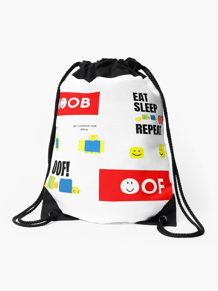 Roblox Oof Noobs Memes Sticker Pack Drawstring Bag By Smoothnoob Redbubble - roblox oof noobs memes sticker pack photographic print by smoothnoob redbubble