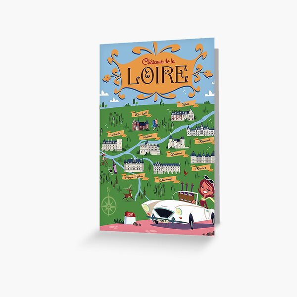 Aperçu de l'œuvre Affiche des Châteaux de la Loire créée et vendue par GAGodel.