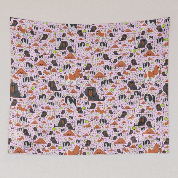 Item preview, Spaniels in Pink designed and sold by Nemki.