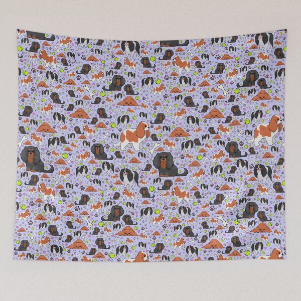 Item preview, Spaniels in Purple designed and sold by Nemki.