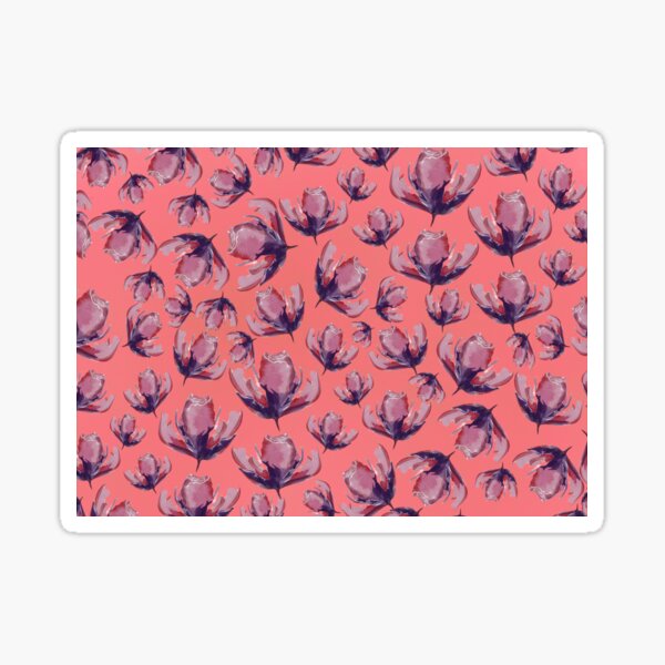 Watercolor Flower Sticker For Sale By Almanzart Redbubble 