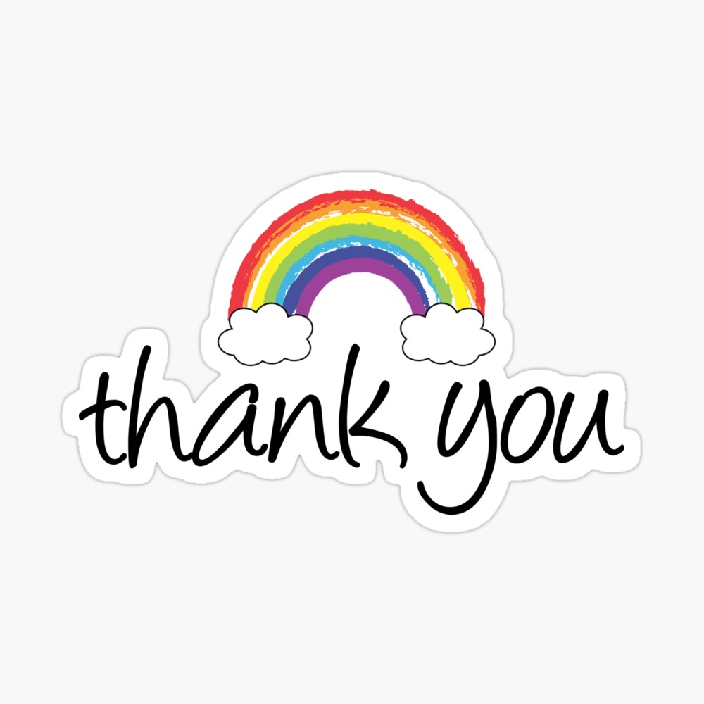 eiber thank you to the nhs rainbow poster