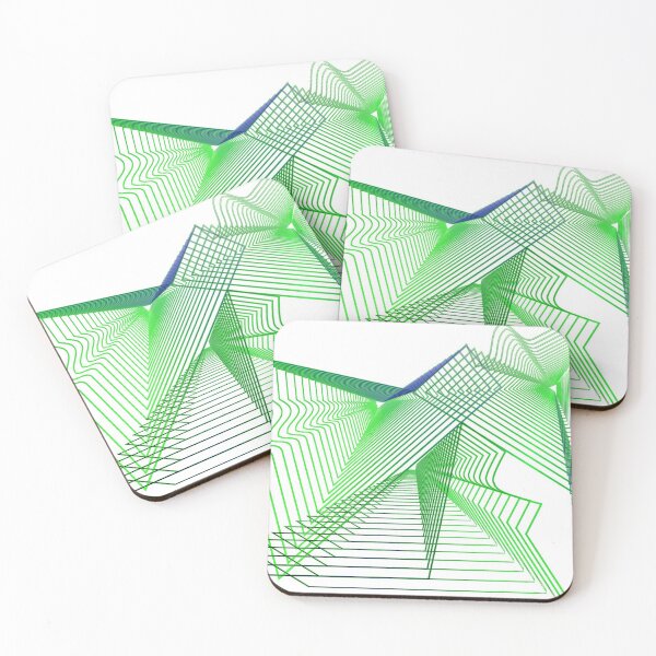 Item preview, Geometric galaxy green abstract designed and sold by Carolina Salazar.
