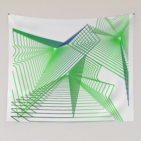 Item preview, Geometric galaxy green abstract designed and sold by Carolina Salazar.