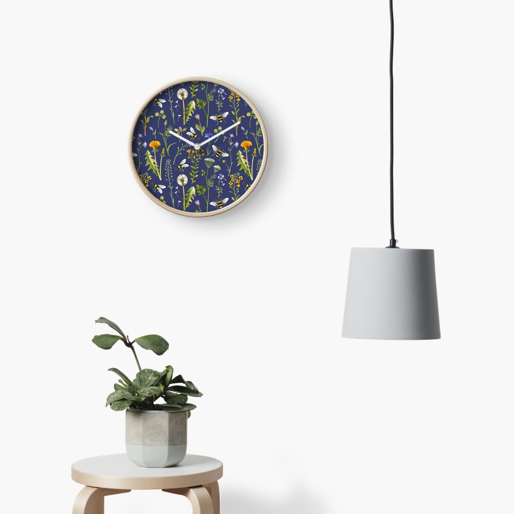 Aperçu de l'œuvre Horloge créée et vendue par MirabellePrint.