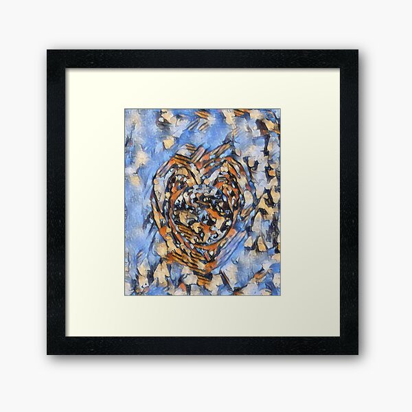 Spread the Love around the World #15 Helping People Heal xx Designed & Created by © Janet Watson Art Framed Art Print