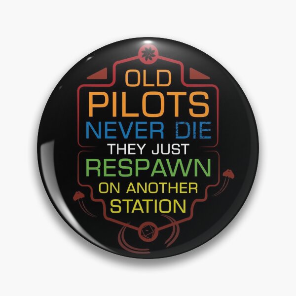 Item preview, ELITE DANGEROUS: OLD PILOTS NEVER DIE designed and sold by Madjack Tees Kiwi SuperStore.