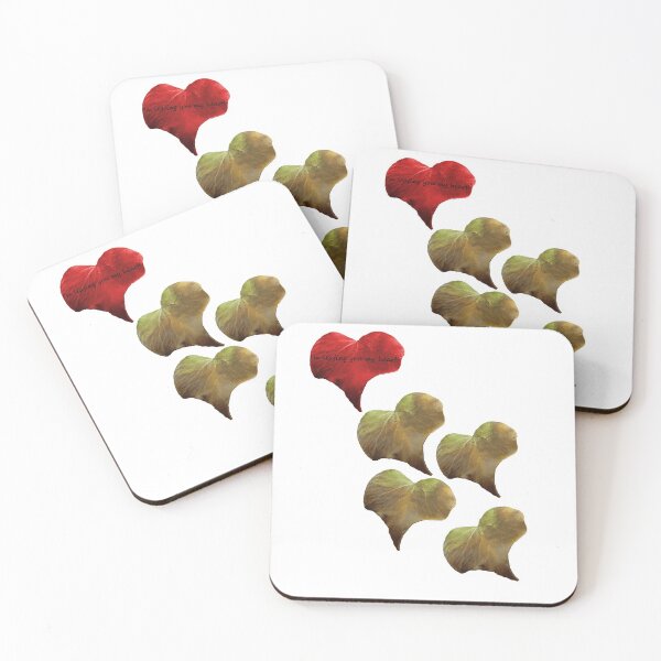 Item preview, Im leafing you my heart motif designed and sold by derbyshireduck.