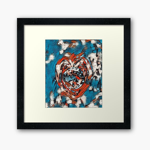Spread the Love around the World #13 Helping People Heal xx Designed & Created by © Janet Watson Art Framed Art Print