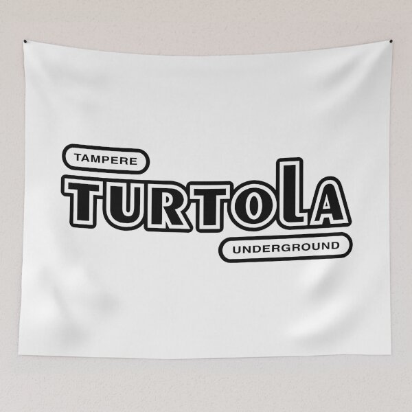Item preview, Tampere Turtola Underground (musta teksti) designed and sold by futurytmi.