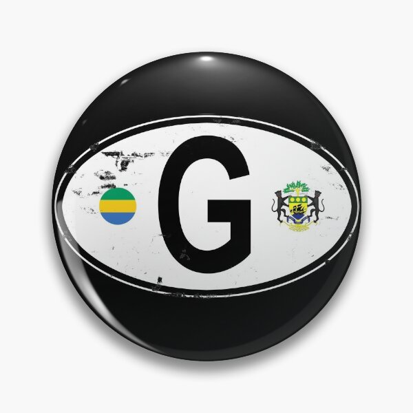 Item preview, Gabon Oval Country Code Decal designed and sold by rogue-design.
