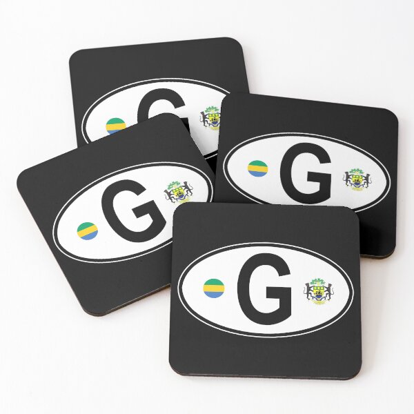 Item preview, Gabon Oval Country Code Decal designed and sold by rogue-design.