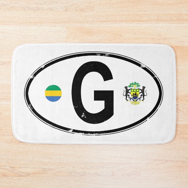 Item preview, Gabon Oval Country Code Decal designed and sold by rogue-design.