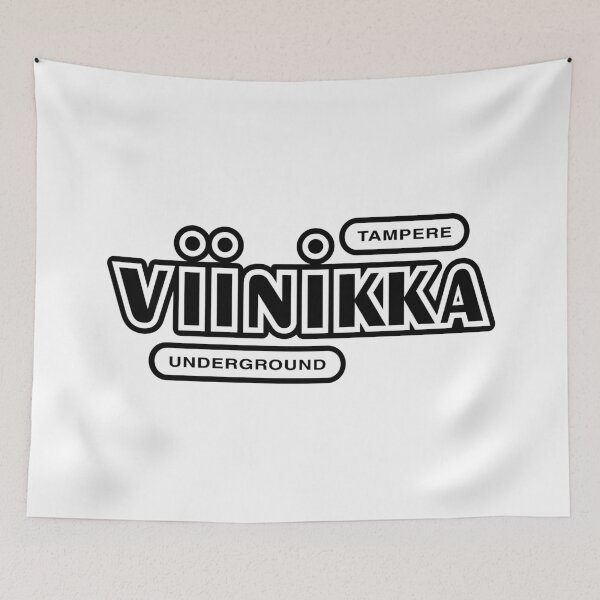 Item preview, Tampere Viinikka Underground (musta teksti) designed and sold by futurytmi.