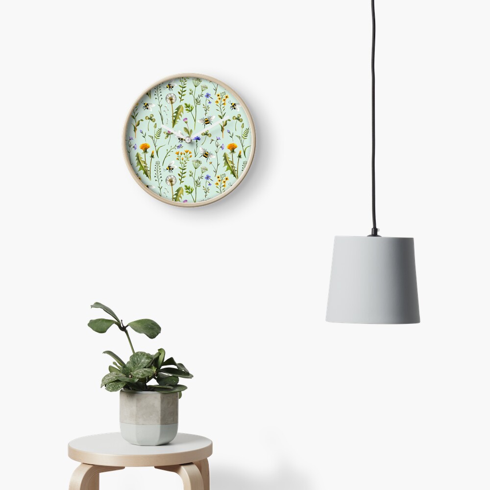 Aperçu de l'œuvre Horloge créée et vendue par MirabellePrint.