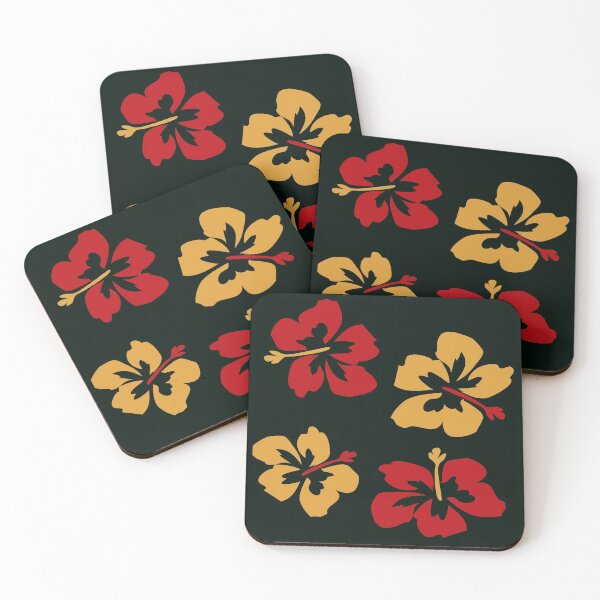 Item preview, Tropical Red And Yellow Hibiscus Flowers designed and sold by madtoyman.