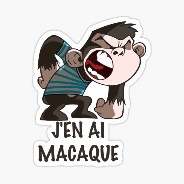I have a macaque Sticker