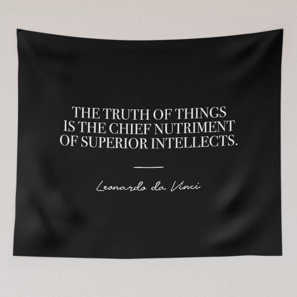 Item preview, The truth of things is the chief nutriment of superior intellects (white) designed and sold by didijuca.