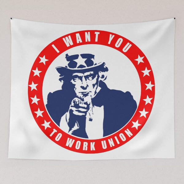 Item preview, Funny Uncle Sam - Work Union designed and sold by unionpride.