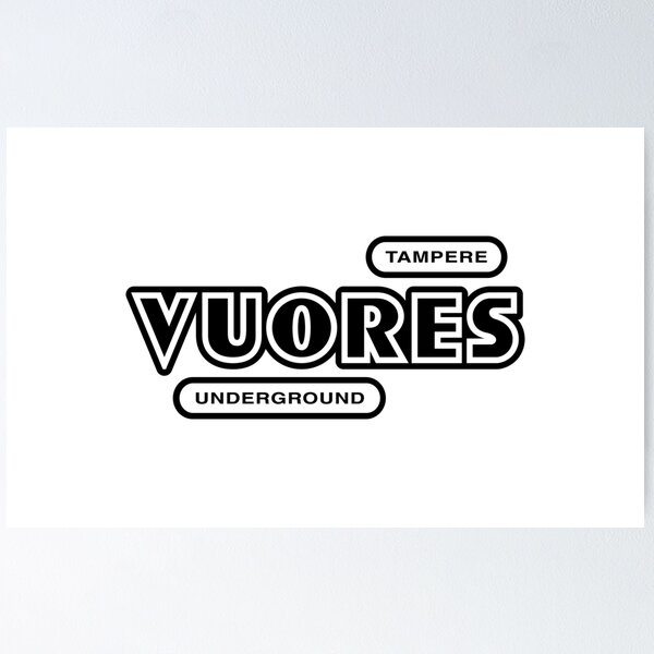Artikelvorschau, Tampere Vuores Underground (musta teksti) entworfen und verkauft von futurytmi.