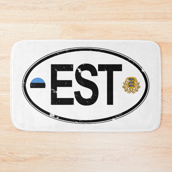 Item preview, Estonia Oval Country Code Decal designed and sold by rogue-design.