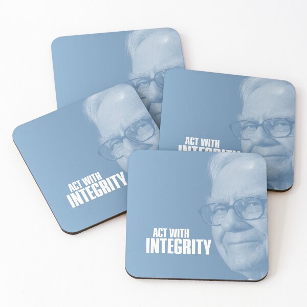 Aperçu de l'œuvre Affiche de citation de motivation Warren Buffett - Bleu créée et vendue par Lawrence May.