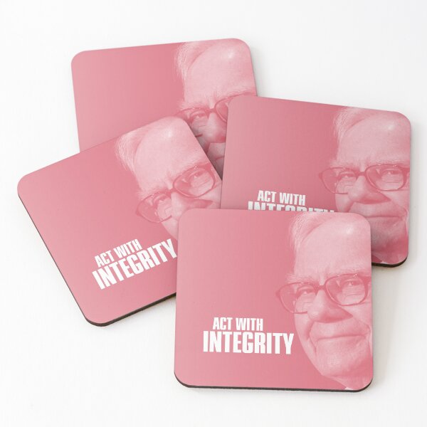 Aperçu de l'œuvre Affiche de citation de motivation Warren Buffett - Rouge créée et vendue par Lawrence May.