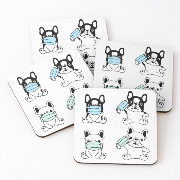 Item preview, French Bulldog With Mask designed and sold by kawaiistudio.