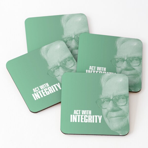 Aperçu de l'œuvre Affiche de citation de motivation Warren Buffett - Vert créée et vendue par Lawrence May.