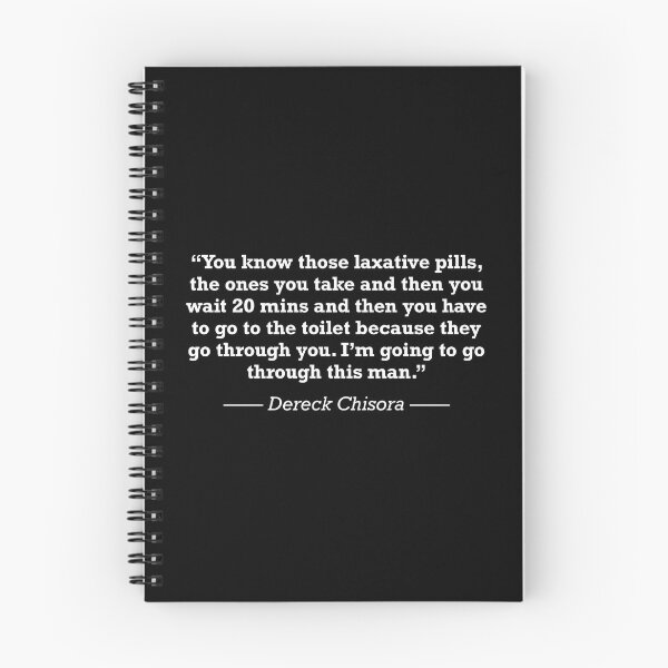 Item preview, Dereck Chisora Funny Laxative Boxing Quote designed and sold by JackCurtis1991.