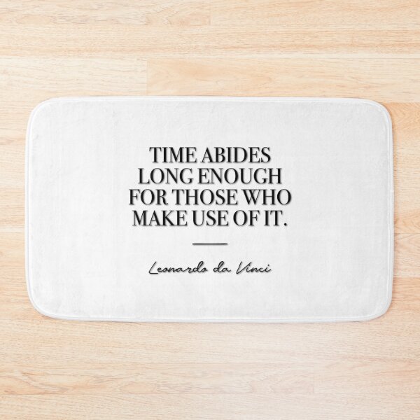 Item preview, Time abides long enough for those who make use of it (black) designed and sold by didijuca.