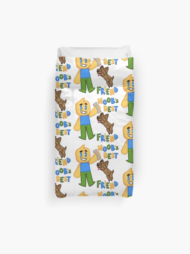 Roblox Noob With Dog Roblox Inspired T Shirt Duvet Cover By Smoothnoob Redbubble - roblox oof noob t shirt by smoothnoob redbubble