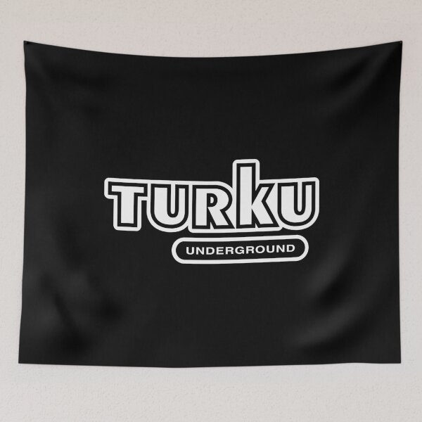 Item preview, Turku Underground (valkoinen teksti) designed and sold by futurytmi.