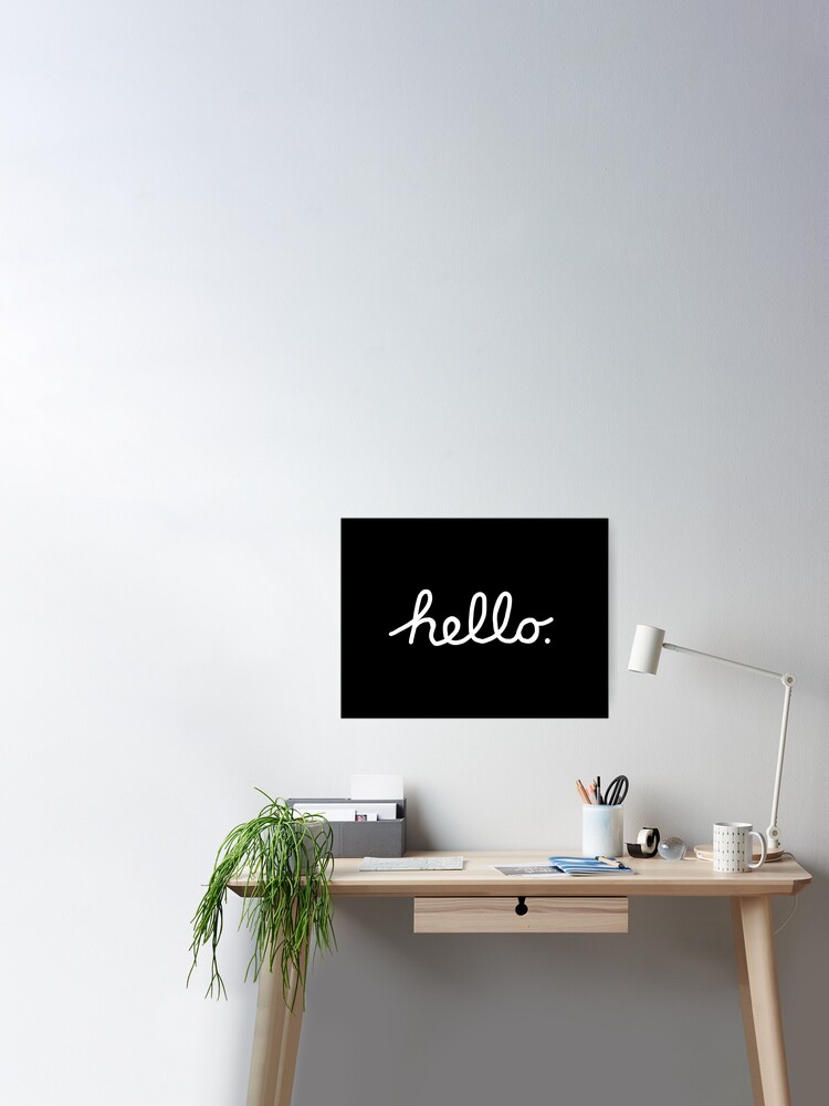 Hello Apple" Poster for by bryanduc | Redbubble
