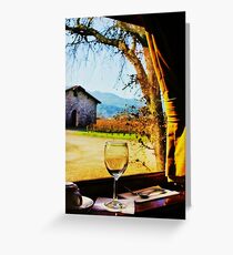 View From the Wine Train Greeting Card
