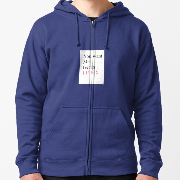 funny text Zipped Hoodie