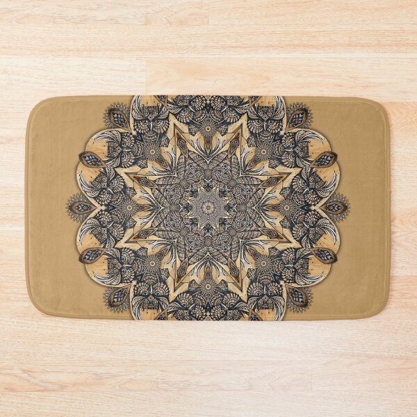 Item preview, Owl Wood Posca Hand Drawn Mandala designed and sold by RetroVandal.