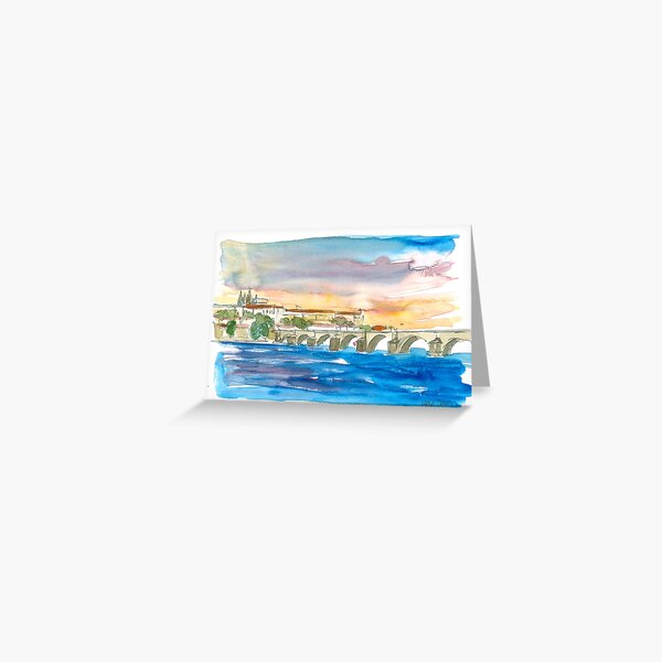 Item preview, Charles Bridge And Prague Castle View with Hradcin designed and sold by artshop77.