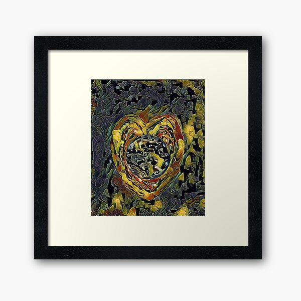 Spread the Love around the World #9 Helping People Heal xx Designed & Created by © Janet Watson Art Framed Art Print