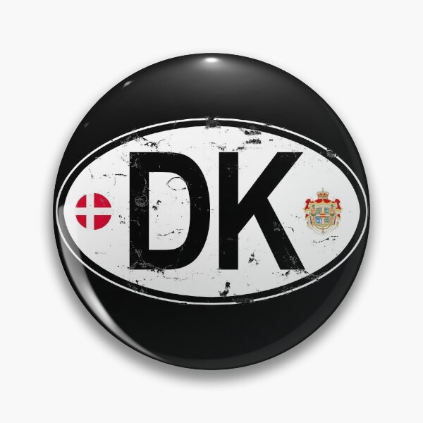 Item preview, Denmark Oval Country Code Decal designed and sold by rogue-design.