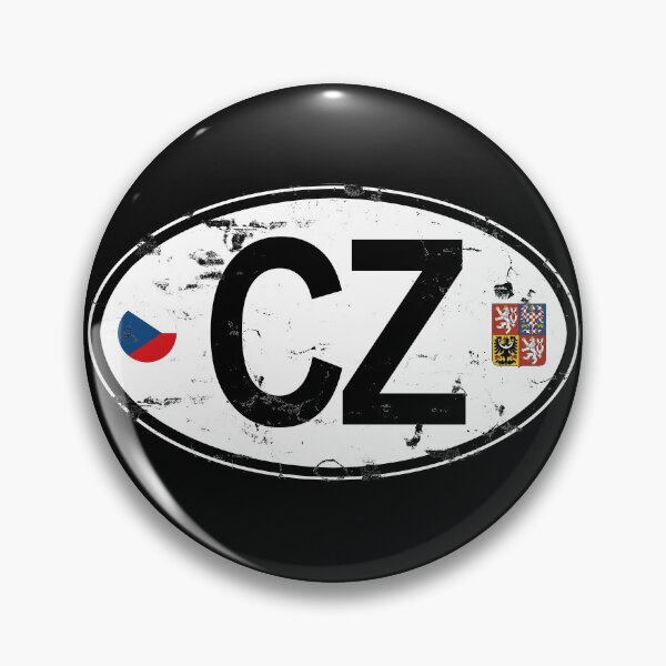Item preview, Czech Republic Oval Country Code Decal designed and sold by rogue-design.