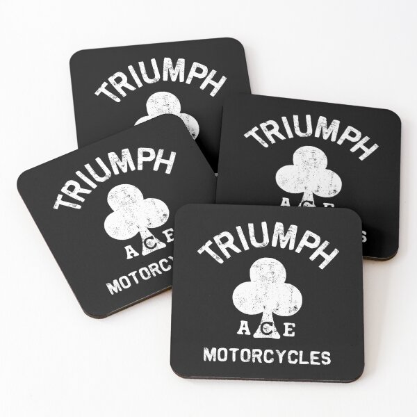 Triumph Logo Retro Classic - ACE Caferacer motorcycle Coasters (Set of 4)