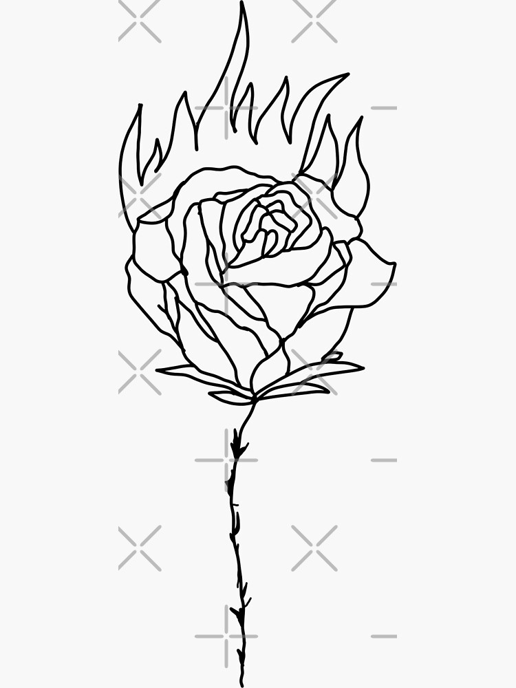 Rose tattoo drawing. | Rose drawing tattoo, Roses drawing, Flower drawing