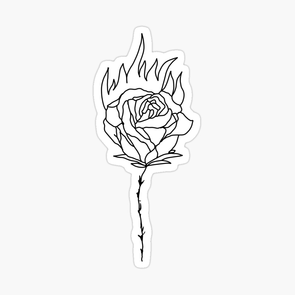 Burning rose Done by Piotr Scenzel at Blackwoods Studio in Umeå Sweden   rtattoos