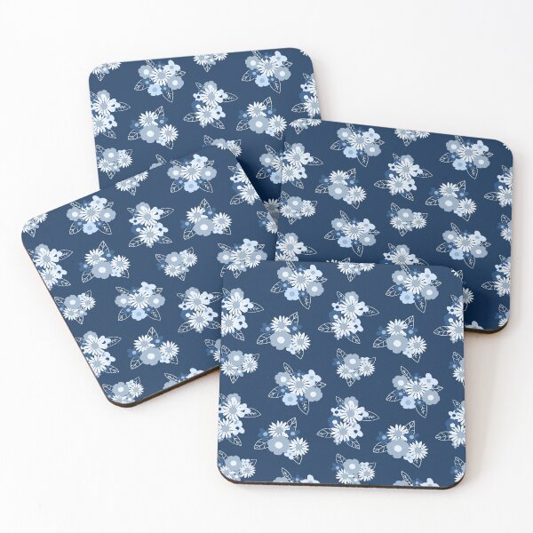 Item preview, Floral Burst \\ Classic Blue designed and sold by The Wellington Boot.