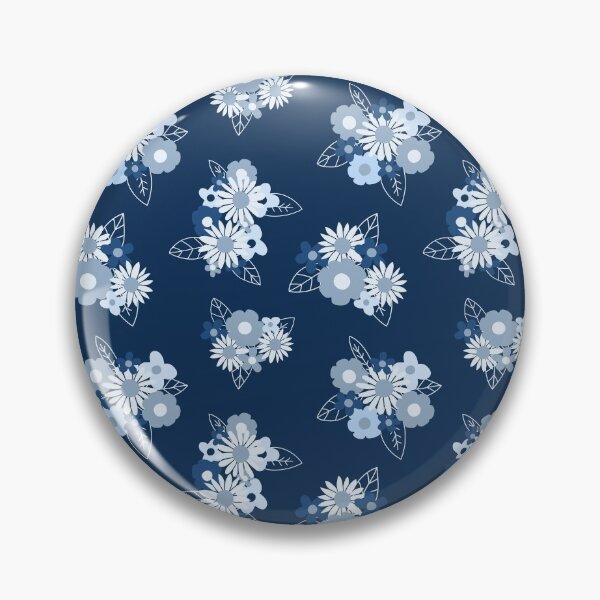 Item preview, Floral Burst \\ Classic Blue designed and sold by The Wellington Boot.