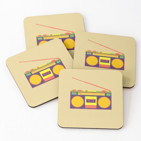 boombox - old cassette - Devices Coasters (Set of 4)